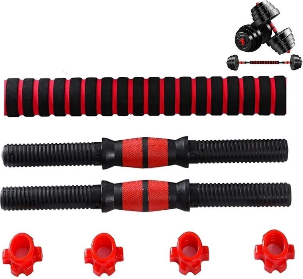SOUTHWALL Dumbbells set verstelbaar met halterstang tot 20kg - Afbeelding 6