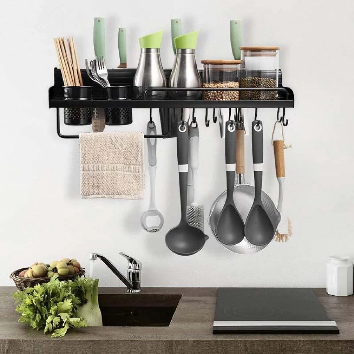 Eleganca Wandrek keuken organizer - Afbeelding 3