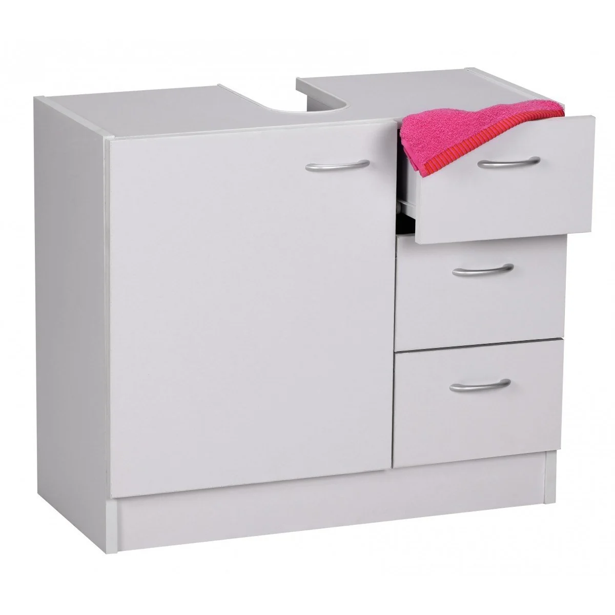 Nancy's Clovis Wastafelkast - Badkamerkast - Badmeubel - Badkamermeubel - Wit - ± 60 x 30 x 55 cm - Afbeelding 2