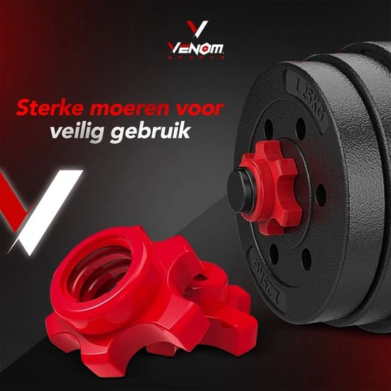 Venom Sports verstelbare dumbbell set inclusief kettlebell 20KG - Afbeelding 7
