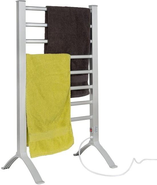 Eleganca Elektrisch Droogrek - Verwarmd Droogrek - Hangend of Staand - 220-240V - 150W - Zilver - Afbeelding 2