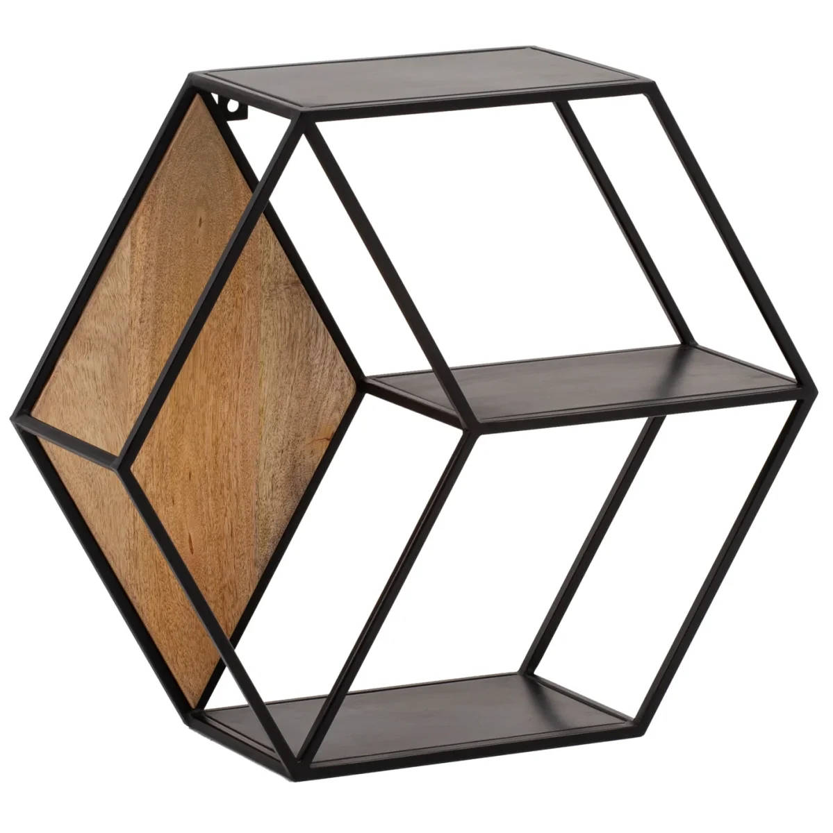 Nancy's Pereiro Wandplank - Wandrek - Decoratieplank - Massief Mangohout - ± 60 x 20 x 50 cm - Afbeelding 2