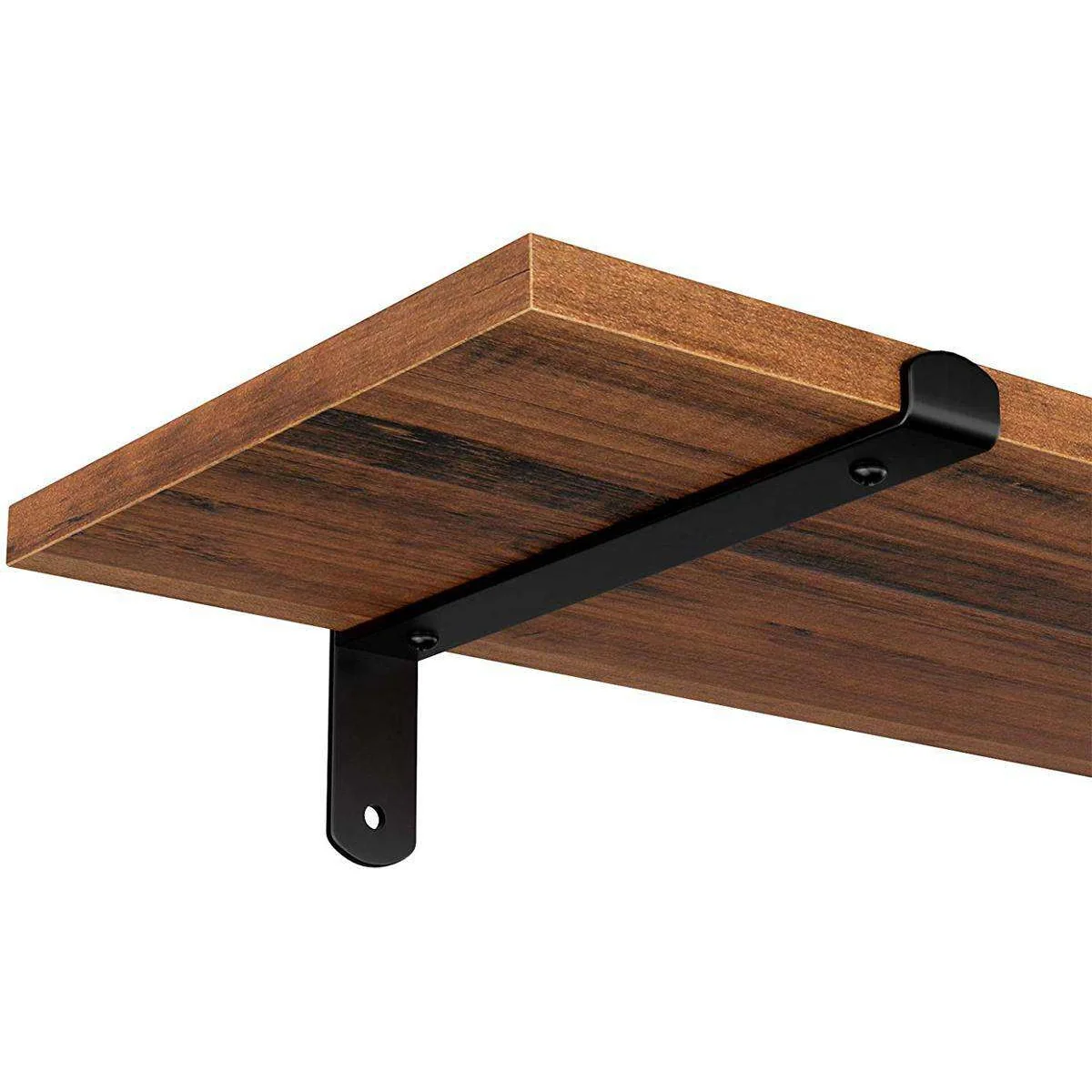 Nancy's Wunayo Wandplanken Set van 2 - Zwevend - Boekenplank - Vintage Bruin / Zwart - ± 60 x 20 x 1,5 cm - Afbeelding 7