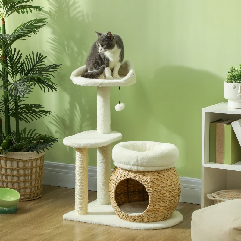 Nancy's Madail Krabpaal - Kattenboom - Kattengrot - Roomwit - ± 60 x 40 x 80 cm - Afbeelding 3