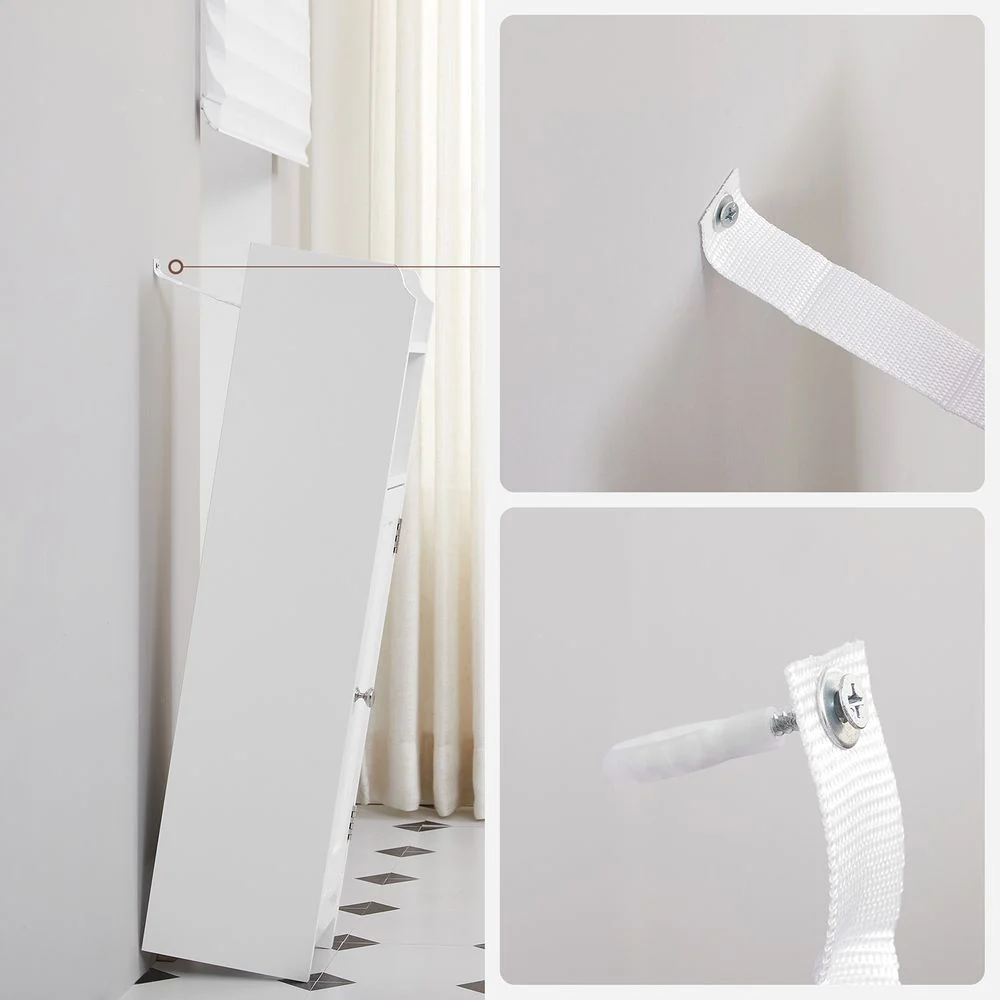Nancy's Berceto Badkamerkast - Badkamermeubel - Wit - ± 20 x 20 x 80 cm - Afbeelding 9