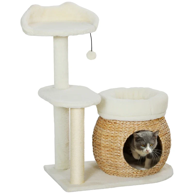 Nancy's Madail Krabpaal - Kattenboom - Kattengrot - Roomwit - ± 60 x 40 x 80 cm - Afbeelding 8
