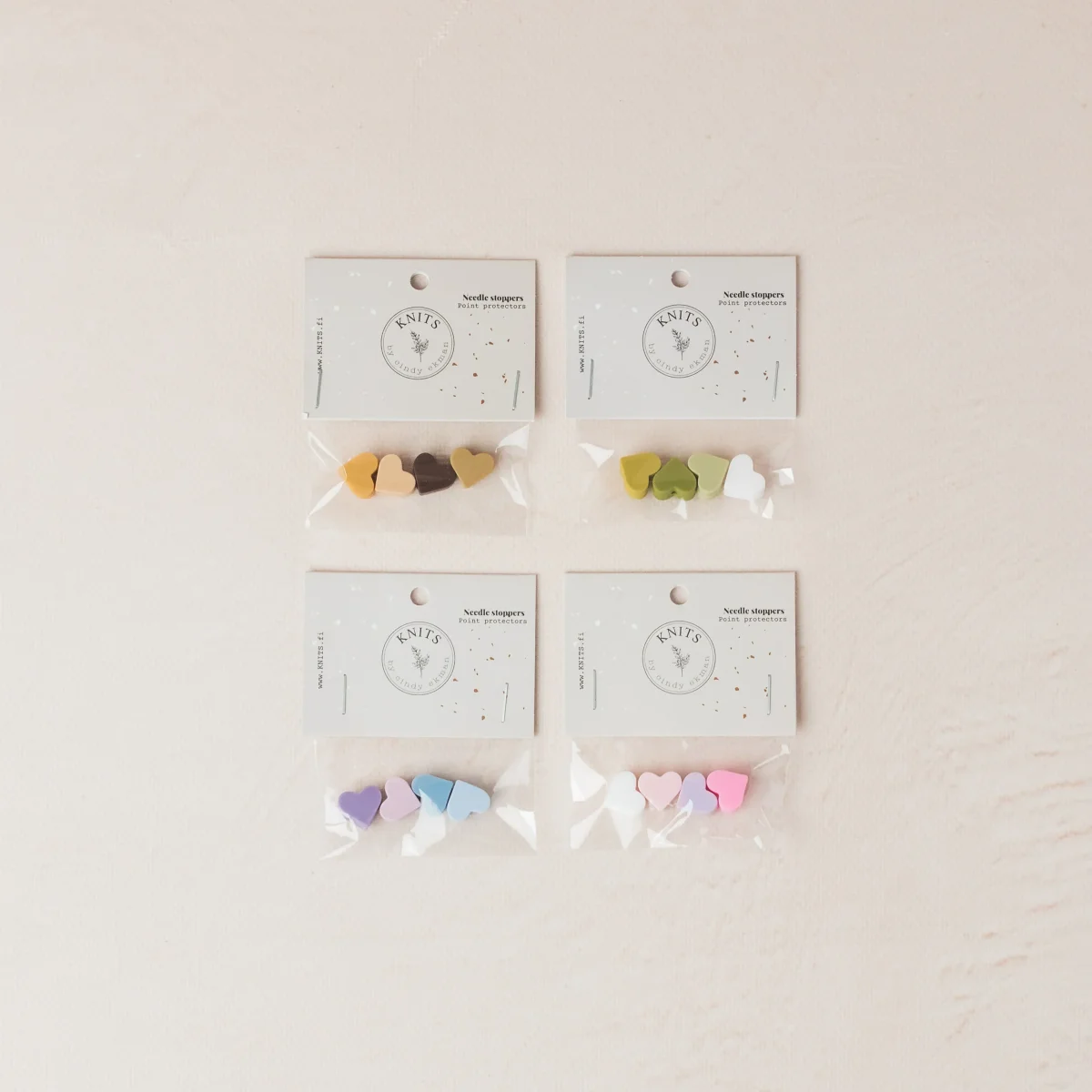 Knits by CE AB needlestoppers hearts - Afbeelding 2