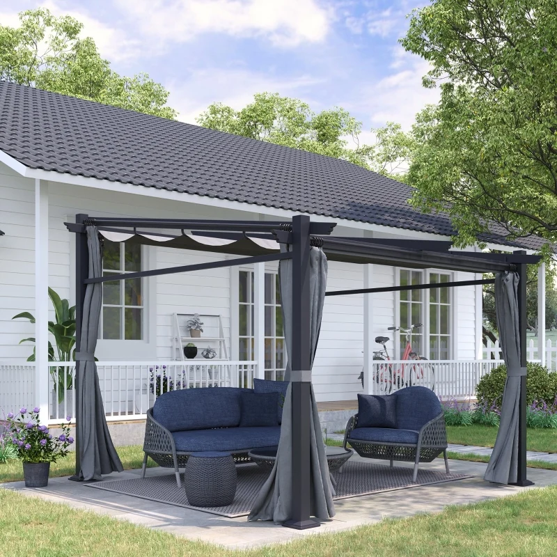 Nancy's Brighouse Pergola - Paviljoen - Terrasoverkapping - Grijs - ± 300 x 300 cm - Afbeelding 3