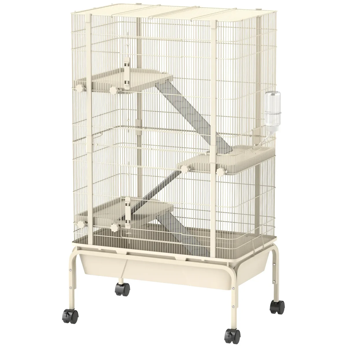 Nancy's Foza Knaagdierkooi - Hamsterkooi - Beige - ± 70 x 45 x 120 cm - Afbeelding 7