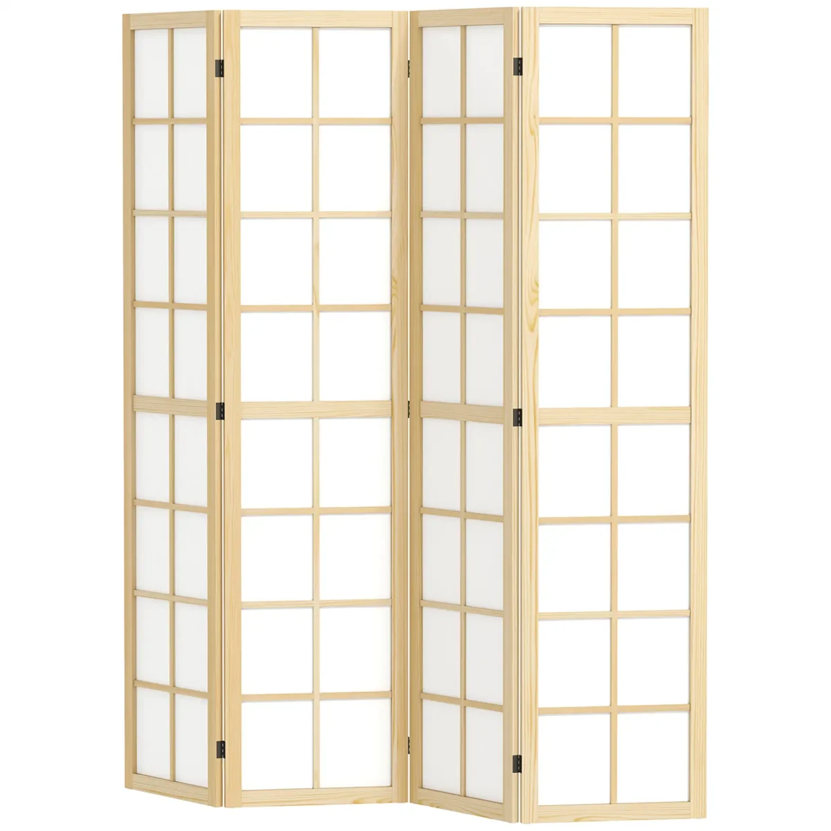 Nancy's Feitosa Kamerscherm - Privacyscherm - Roomdivider - Dennenhout - 160 x 170 cm - Afbeelding 2