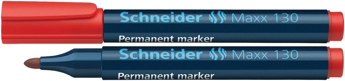 marker Schneider Maxx 130 permanent ronde punt rood S-113002 - Afbeelding 2