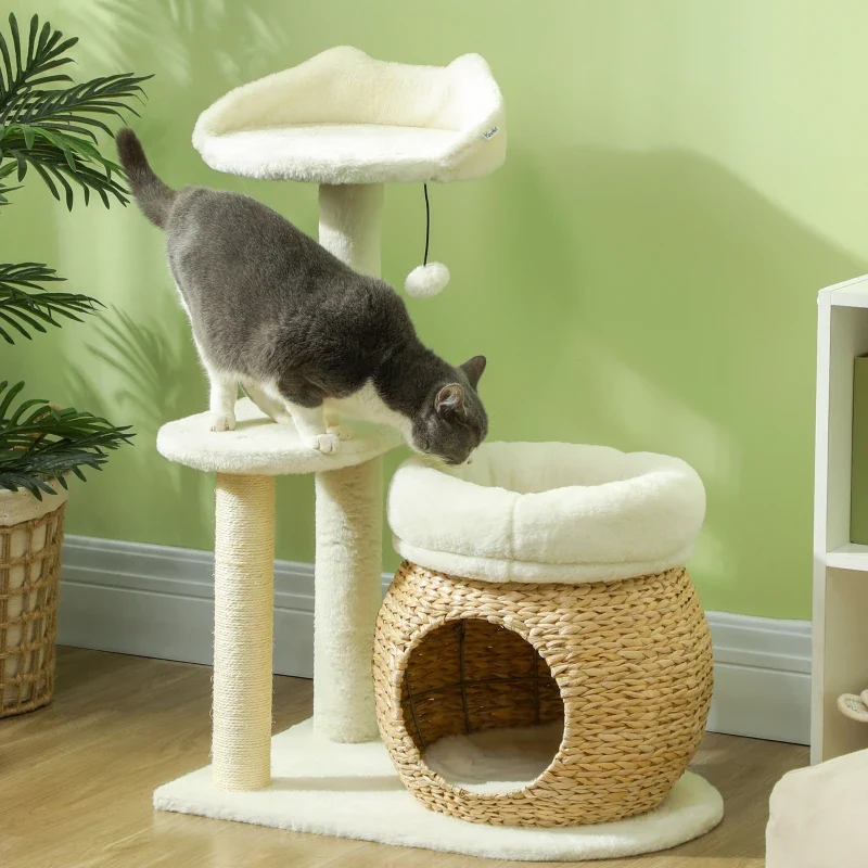 Nancy's Madail Krabpaal - Kattenboom - Kattengrot - Roomwit - ± 60 x 40 x 80 cm - Afbeelding 7