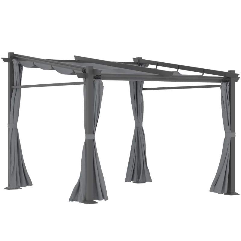 Nancy's Brighouse Pergola - Paviljoen - Terrasoverkapping - Grijs - ± 300 x 300 cm